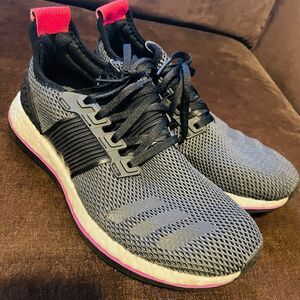 Adidas Pure Boost Women's Size 7.5 39 1/3 ZG BOOST Black Charcoal Red